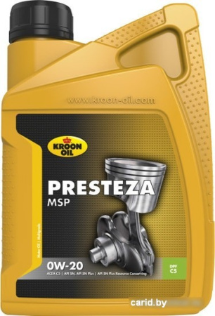 Моторное масло Kroon Oil Presteza MSP 0W-20 1л