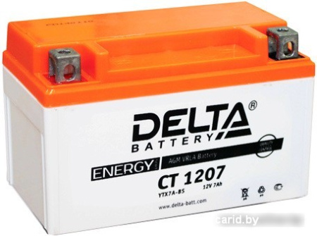 Мотоциклетный аккумулятор Delta CT 1207 (7 А·ч)