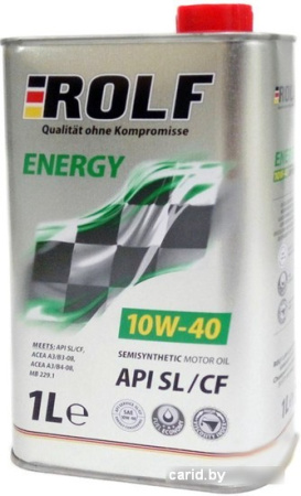 Моторное масло ROLF Energy 10W-40 SL/CF 1л