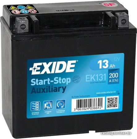 Мотоциклетный аккумулятор Exide EK131 (13 А·ч)