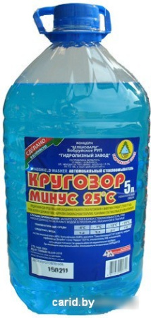 Стеклоомывающая жидкость Бобруйский завод биотехнологий Кругозор минус 20 4л