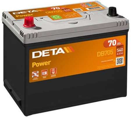 Автомобильный аккумулятор DETA Power DB705 (70 А·ч)