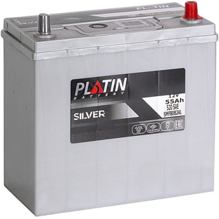 Автомобильный аккумулятор Platin Asia Silver R+ (55 А·ч)