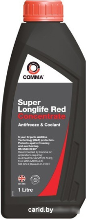 Охлаждающая жидкость Comma Super Longlife Red - Antifreeze 1л