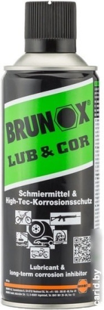 Смазка для узлов BRUNOX Lub&cor 400 мл, аэрозоль